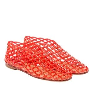 The Row Mara Rubber Mesh ballerinas